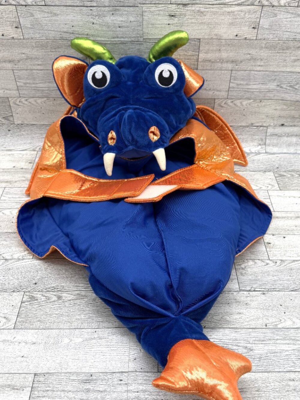 Spooky Night Blue "Monster Dragon" Pet Halloween Costume for Dogs, Size Large